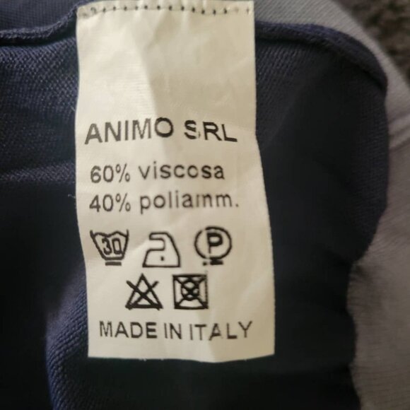 Animo Solima Women's Pullover Sweater. Dark Blue /Contrasting Trim. Size US XL. - Picture 4 of 7